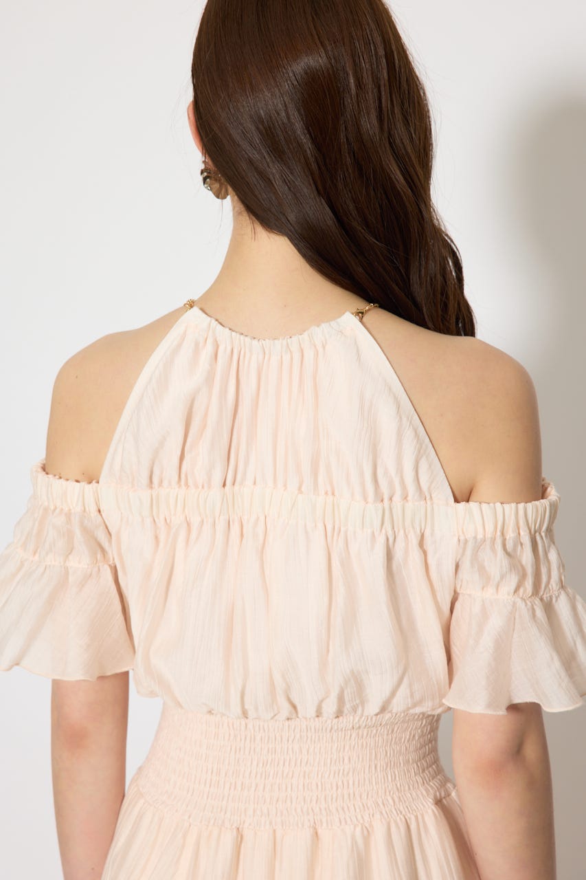 2WAYホルターネックロンパース L/PNK S