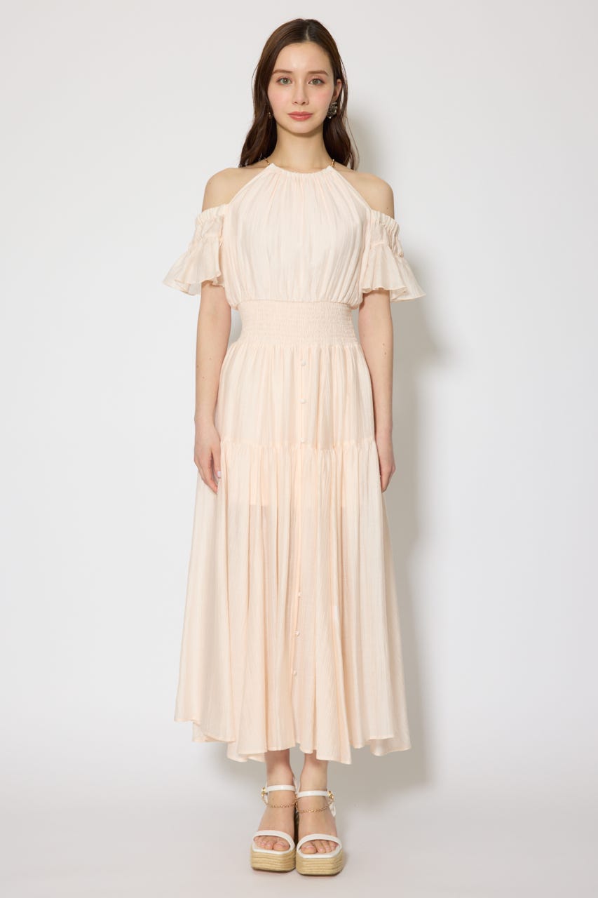 2WAYホルターネックロンパース L/PNK S