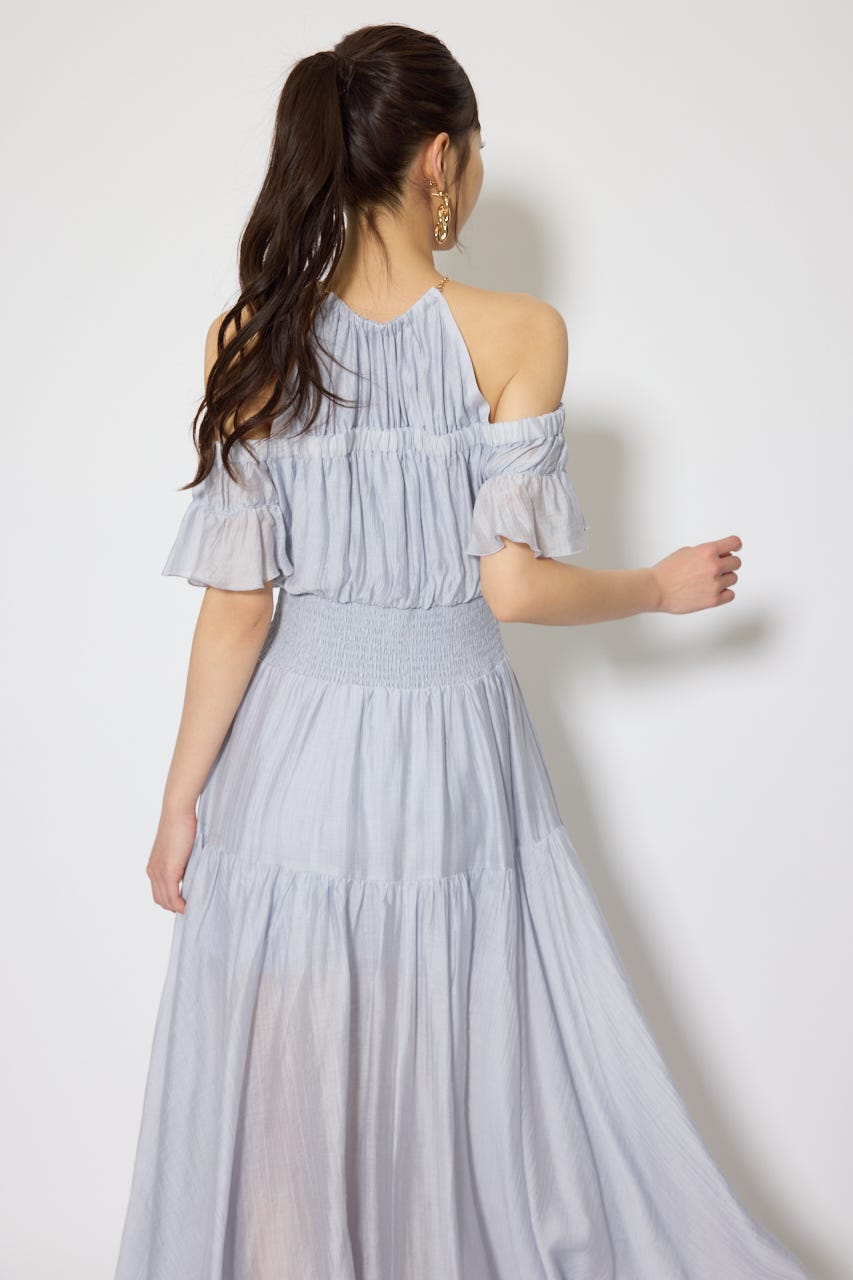 2WAYホルターネックロンパース L/PUR S