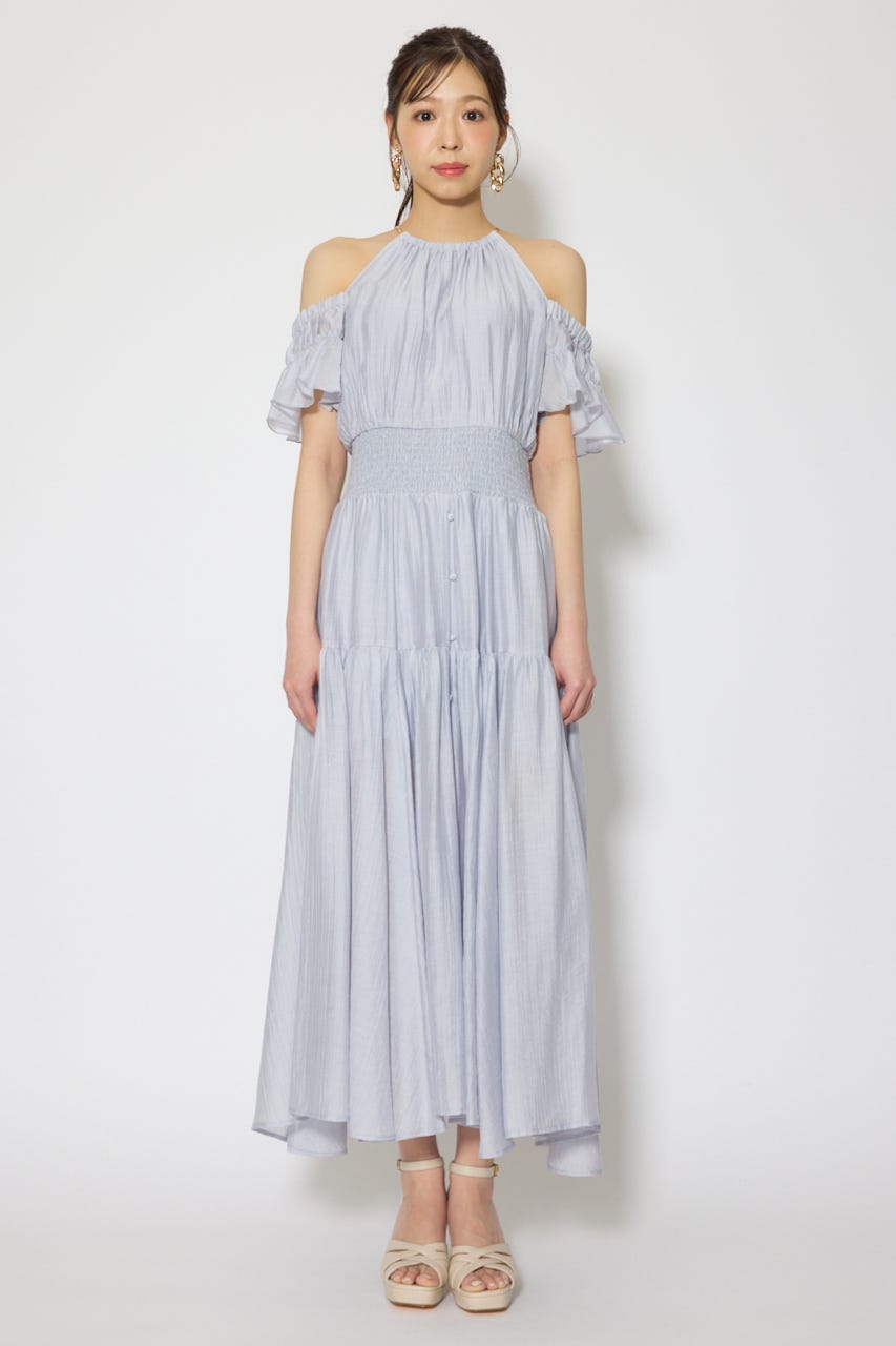 2WAYホルターネックロンパース L/PUR S