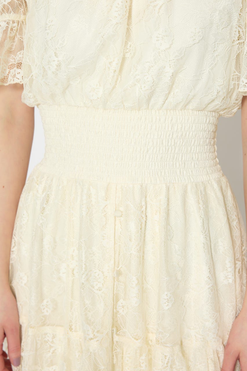 2WAYホルターネックレースロンパース L/YEL S