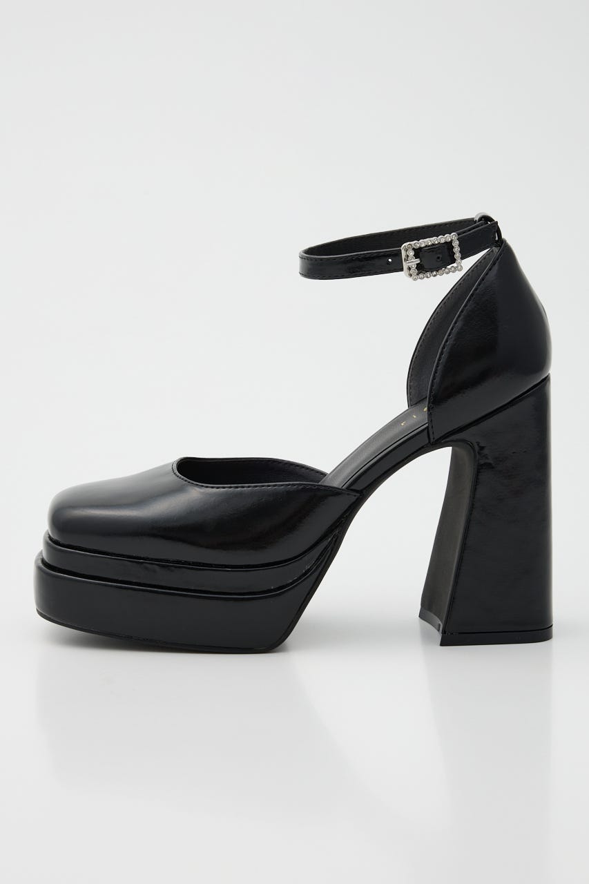 アンクルストラップパンプス BLK L