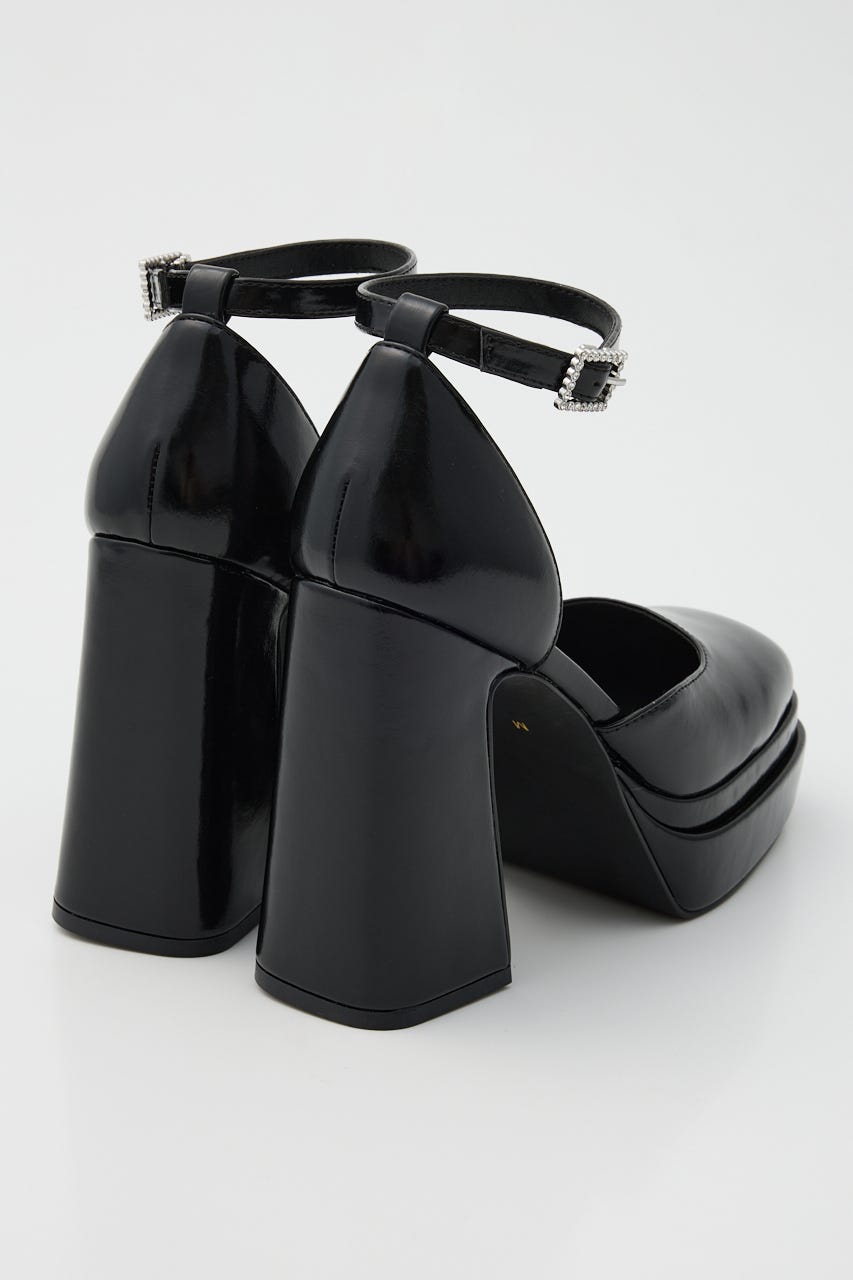 アンクルストラップパンプス BLK L