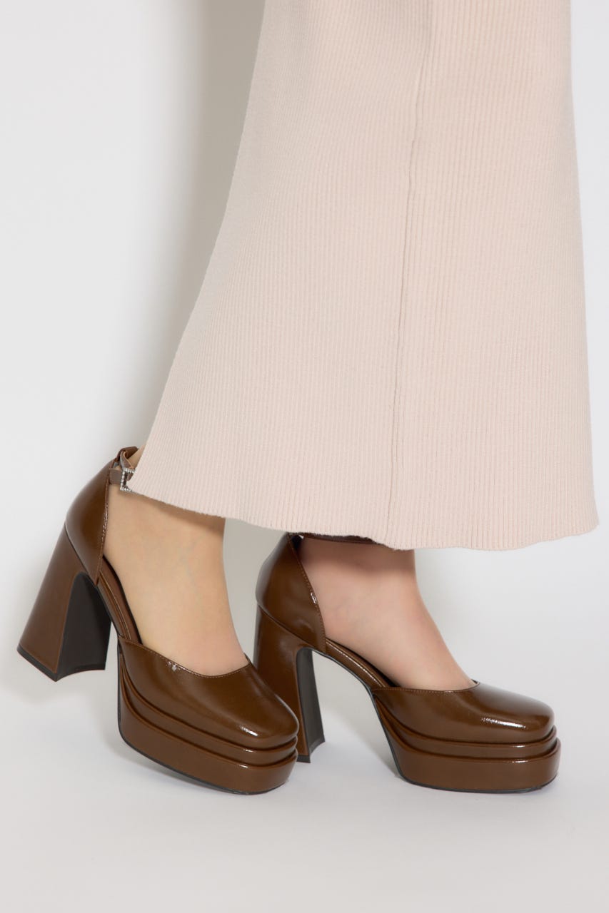 アンクルストラップパンプス BRN L