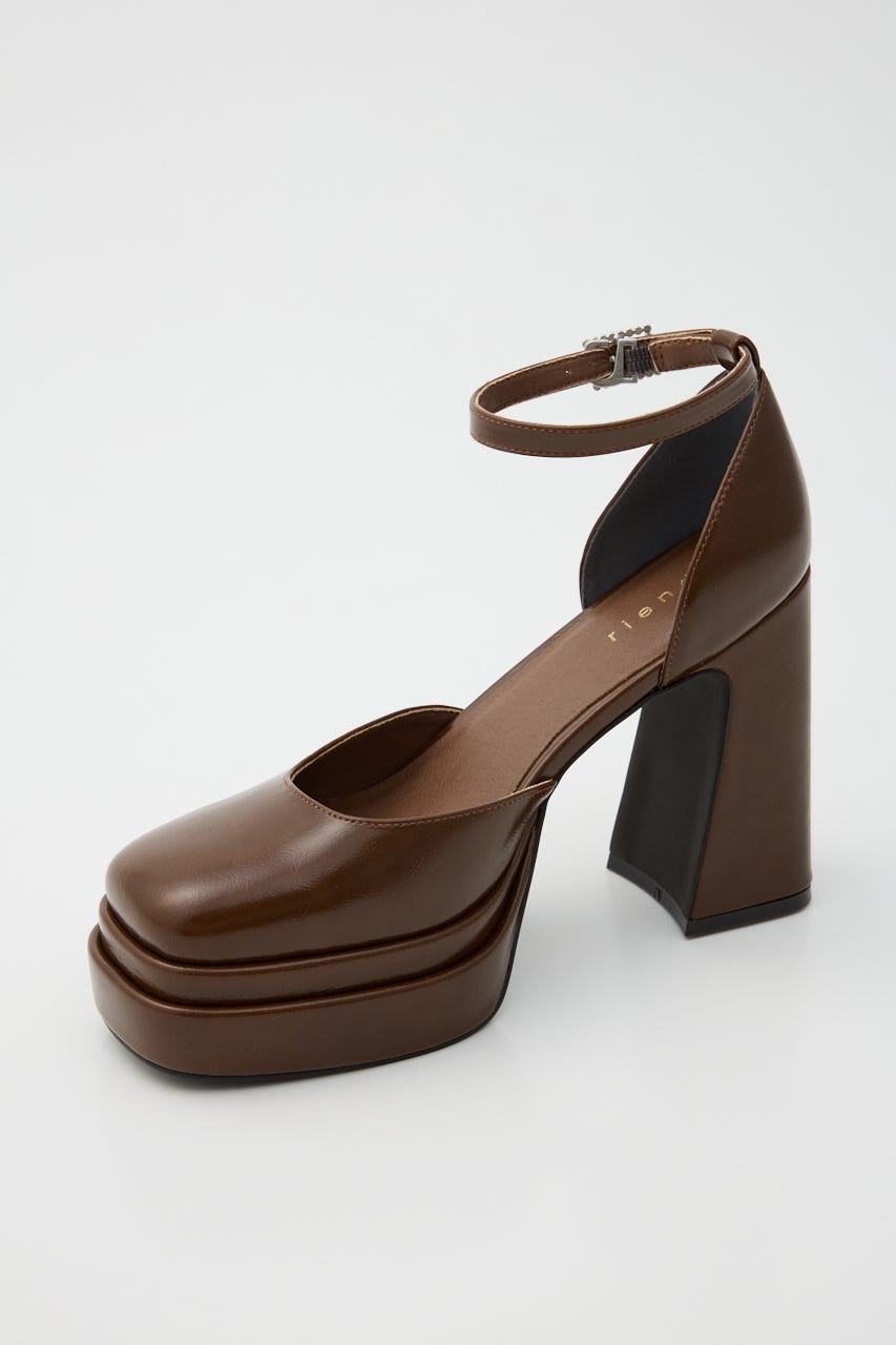 アンクルストラップパンプス BRN L