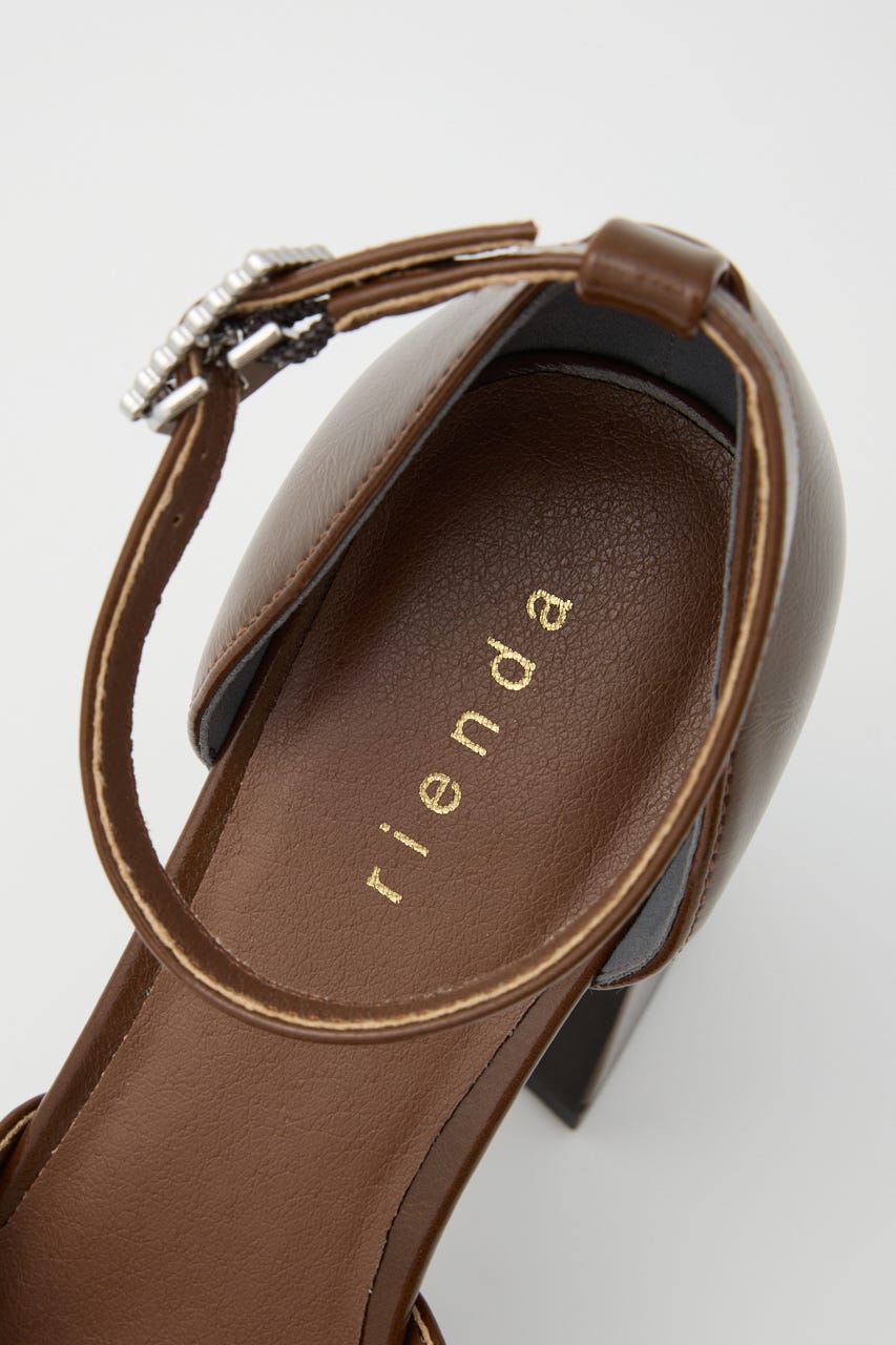 アンクルストラップパンプス BRN L