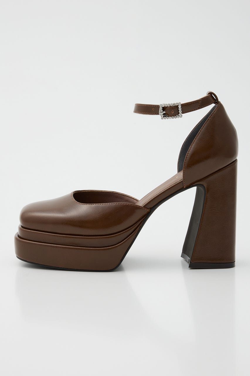 アンクルストラップパンプス BRN L