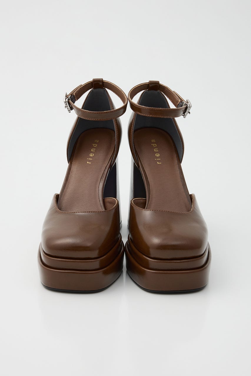 アンクルストラップパンプス BRN L