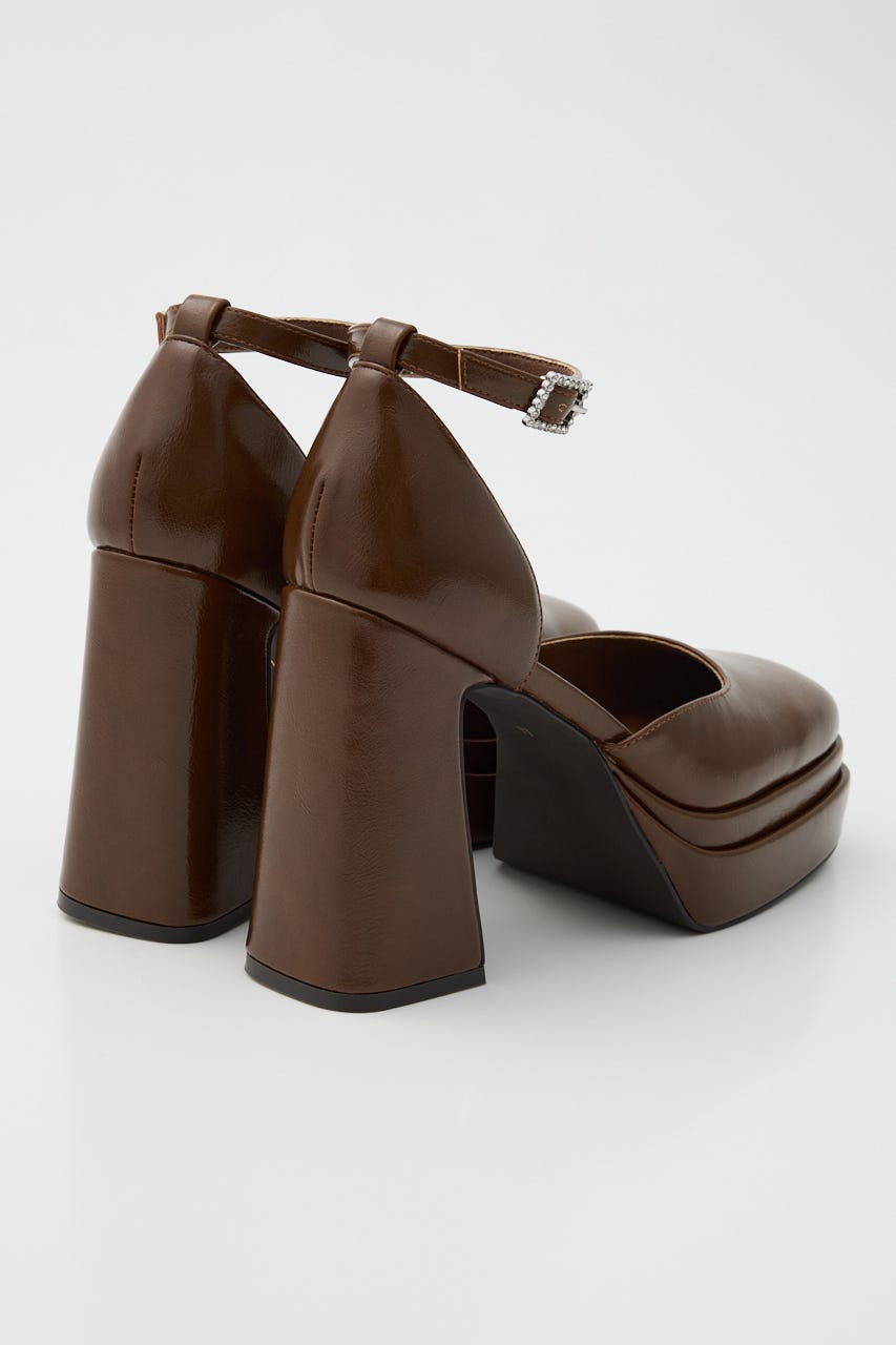 アンクルストラップパンプス BRN L