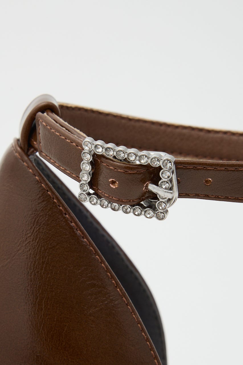 アンクルストラップパンプス BRN L