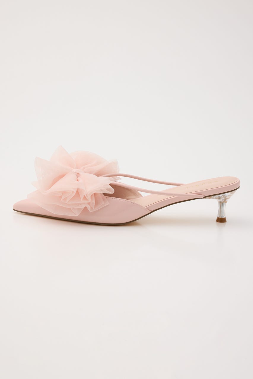 Bigリボンチュールミュール PNK L