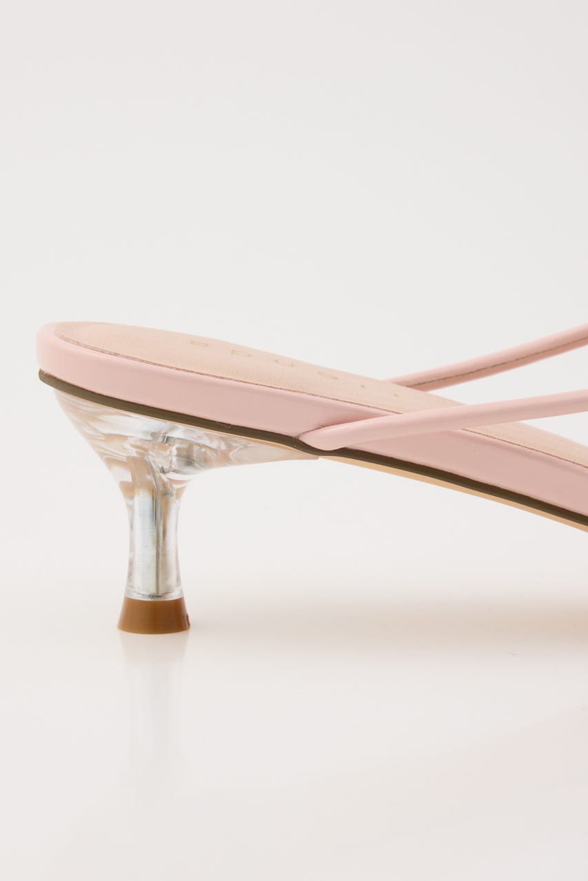 Bigリボンチュールミュール PNK L