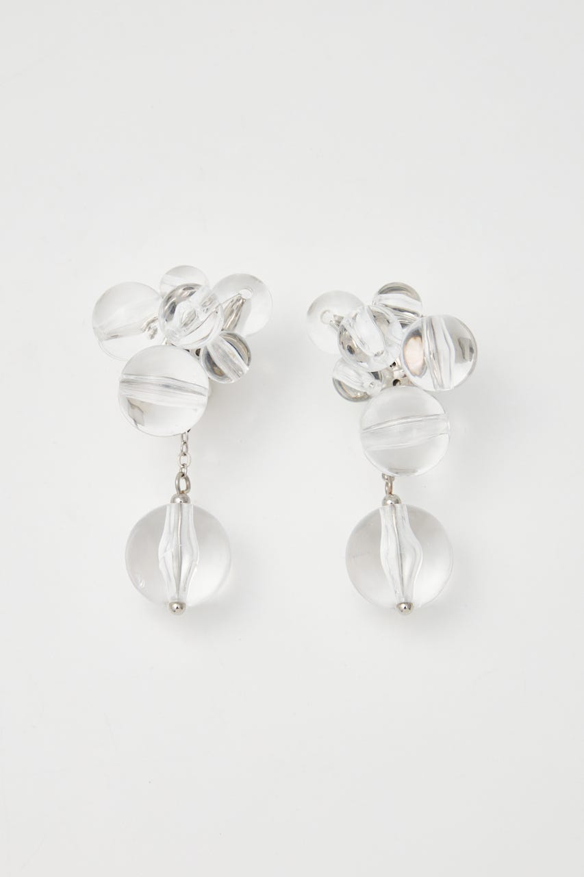 ランダムメニーフェイクパールピアス CLR FREE