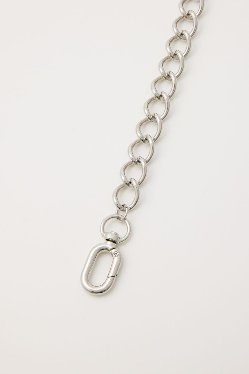 フェイクパールセットチェーンベルト SLV FREE