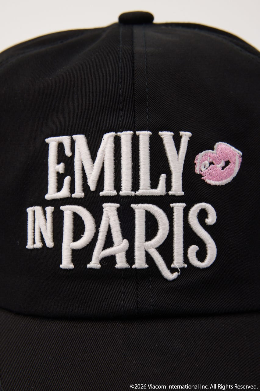 【Emily Paris】キャップ BLK FREE