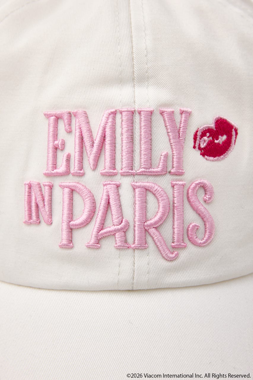 【Emily Paris】キャップ WHT FREE
