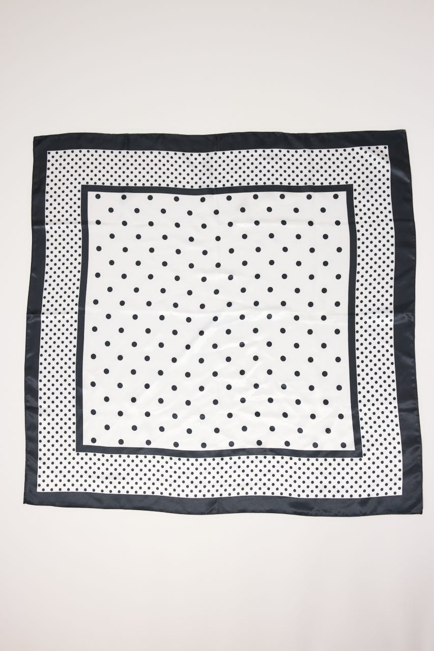 スカーフ付きマーメイドニットワンピース NVY FREE