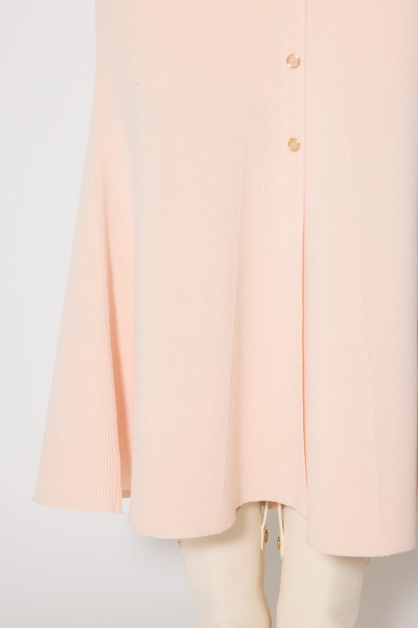 リボンカーデセットマーメイドニットワンピース PNK FREE