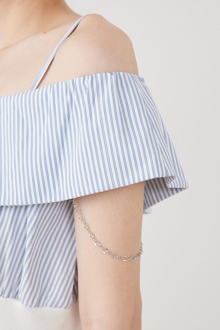 2WAYフロントジップビッグカラータイトニットワンピース WHT FREE