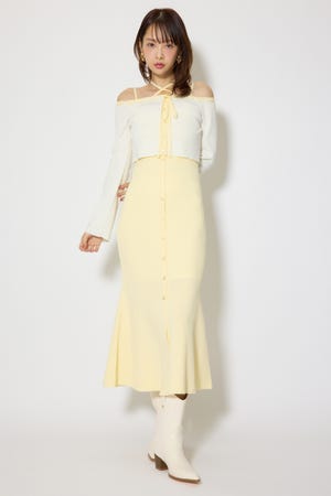 ボーダーカーデセットマーメイドニットワンピース