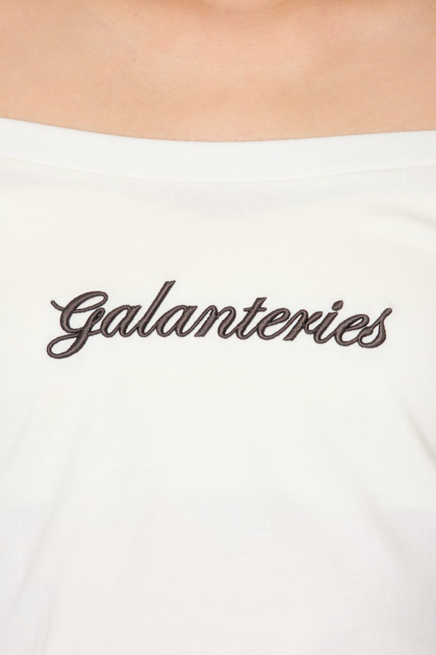 オフショルカットロングTシャツ WHT FREE