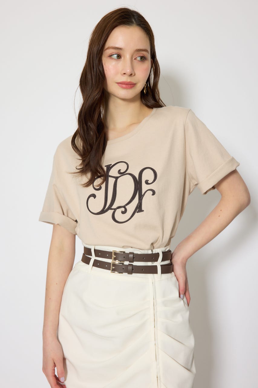 RDロゴTシャツ BEG FREE