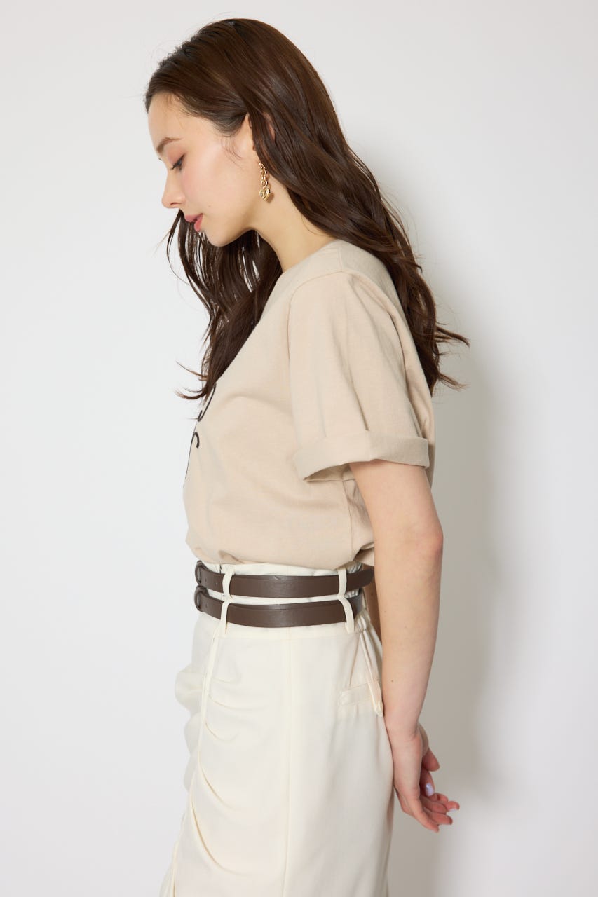 RDロゴTシャツ BEG FREE