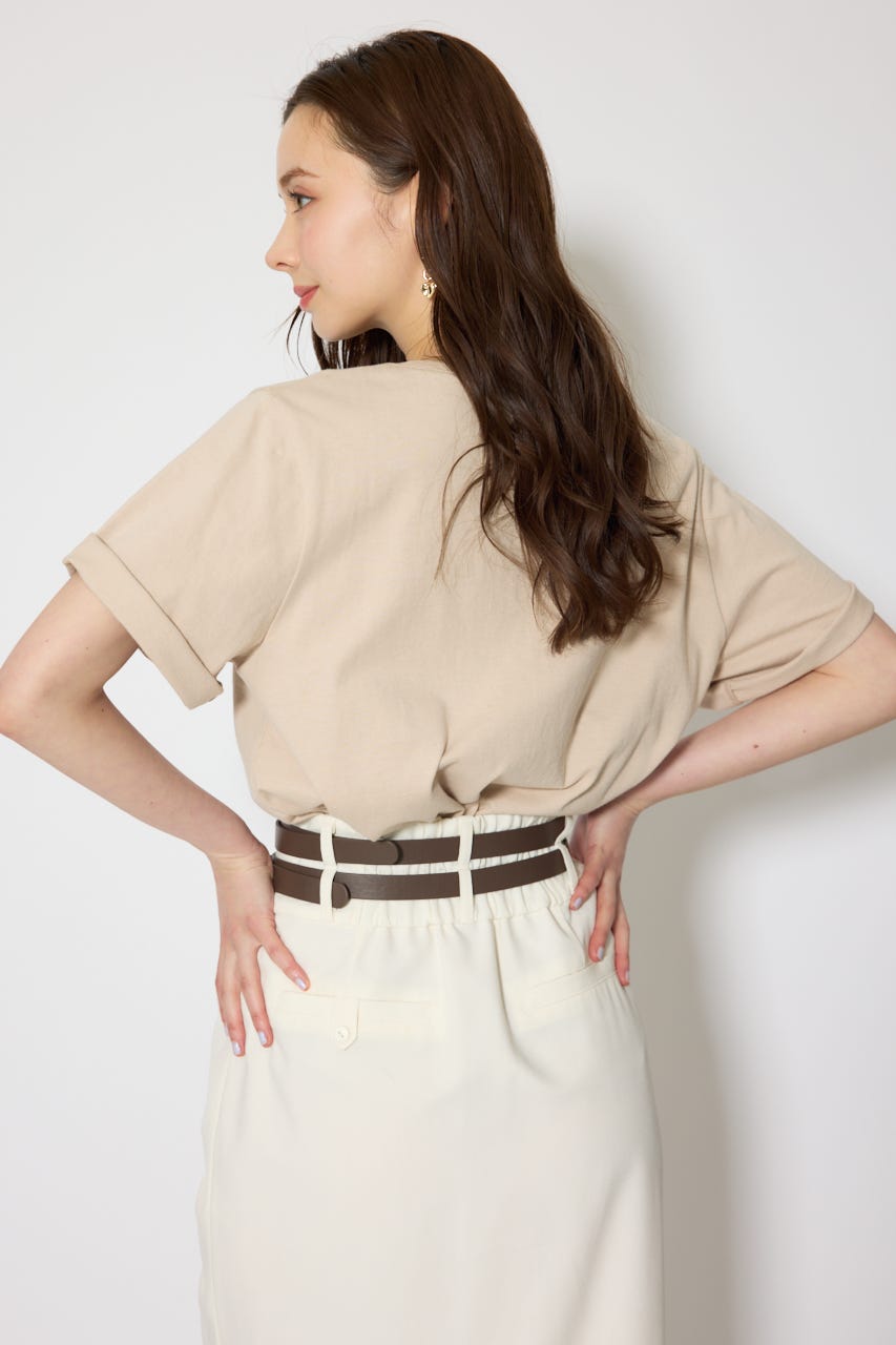 RDロゴTシャツ BEG FREE