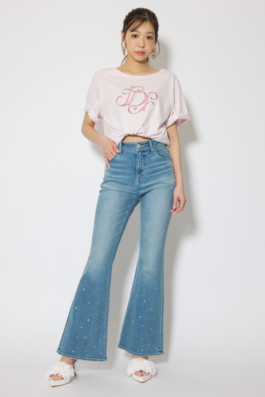 RDロゴTシャツ L/PNK FREE