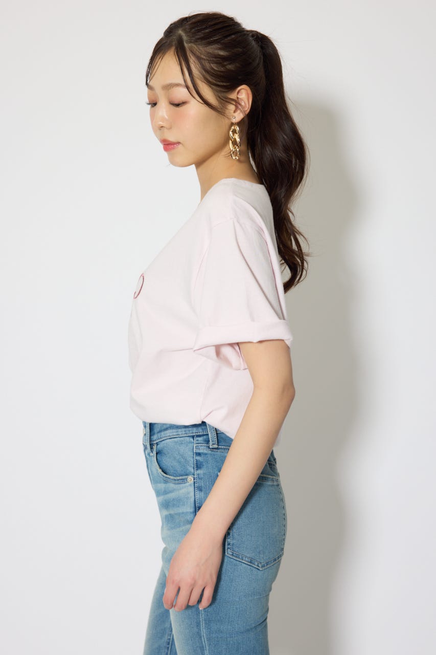 RDロゴTシャツ L/PNK FREE