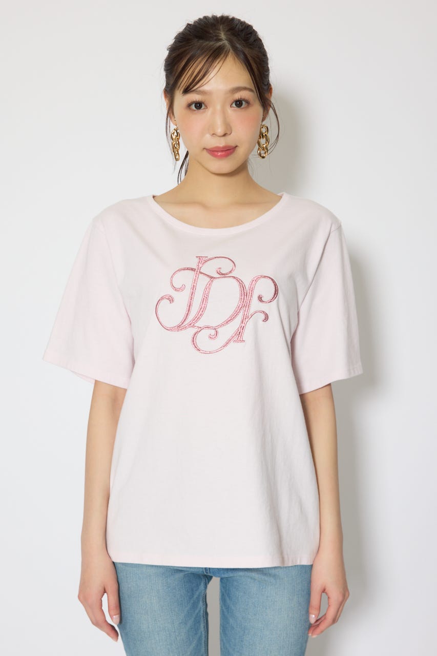 RDロゴTシャツ L/PNK FREE