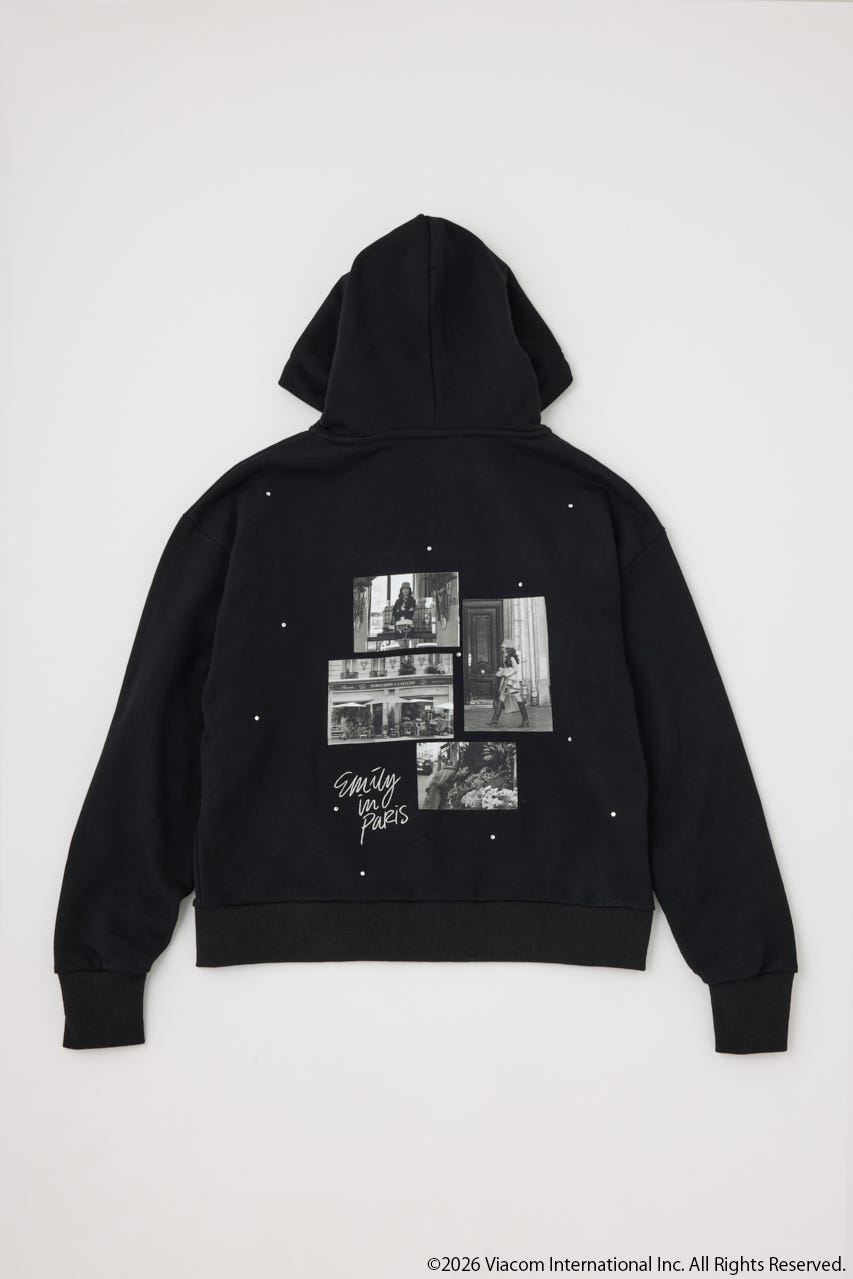 【Emily Paris】パーカー BLK FREE