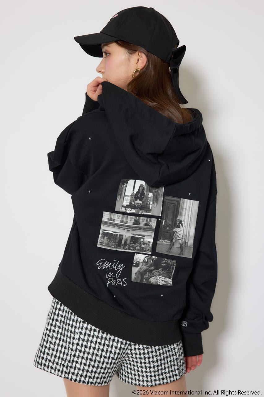 【Emily Paris】パーカー BLK FREE