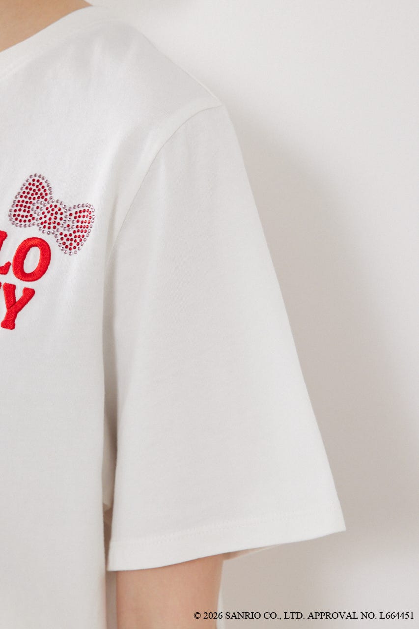 【HELLO KITTY】ビッグTシャツ WHT FREE