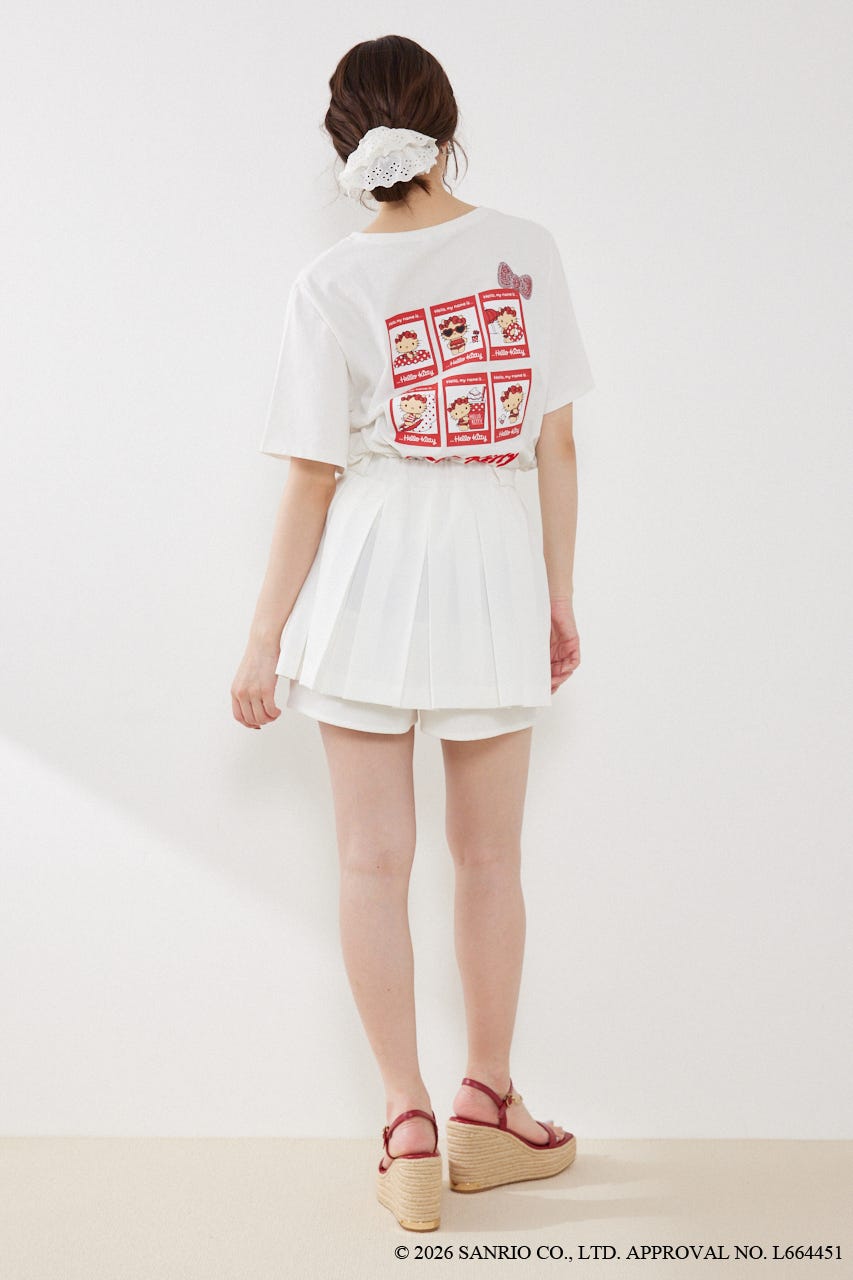 【HELLO KITTY】ビッグTシャツ WHT FREE