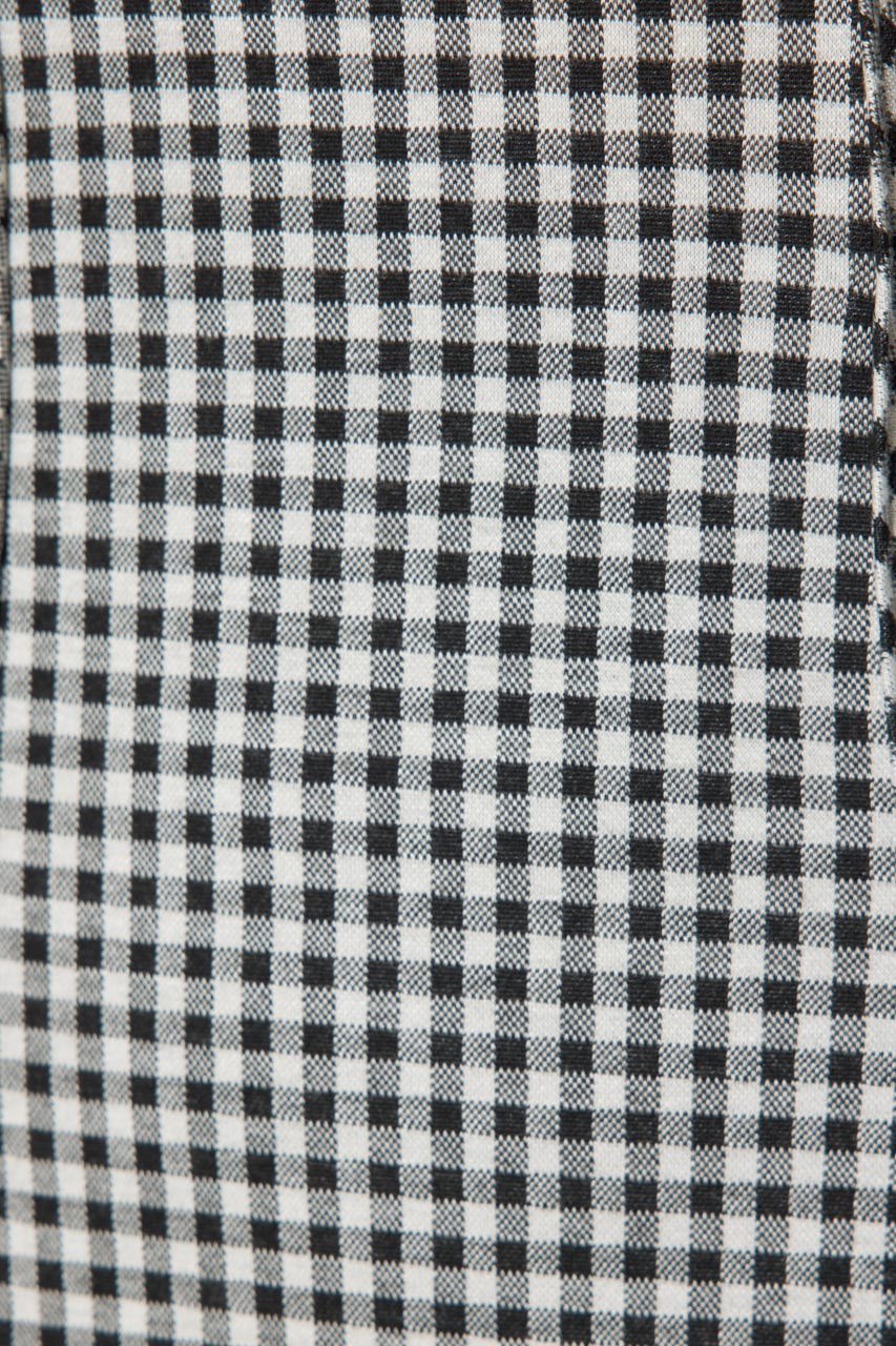 ギンガムチェックカットワンピース 柄BLK M
