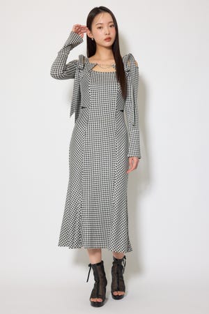 ギンガムチェックカットワンピース