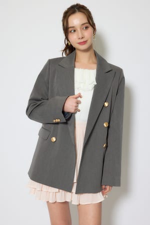 【1/25(日)23:59までSS先行予約会対象アイテム】ピークドラペルダブルテーラードジャケット