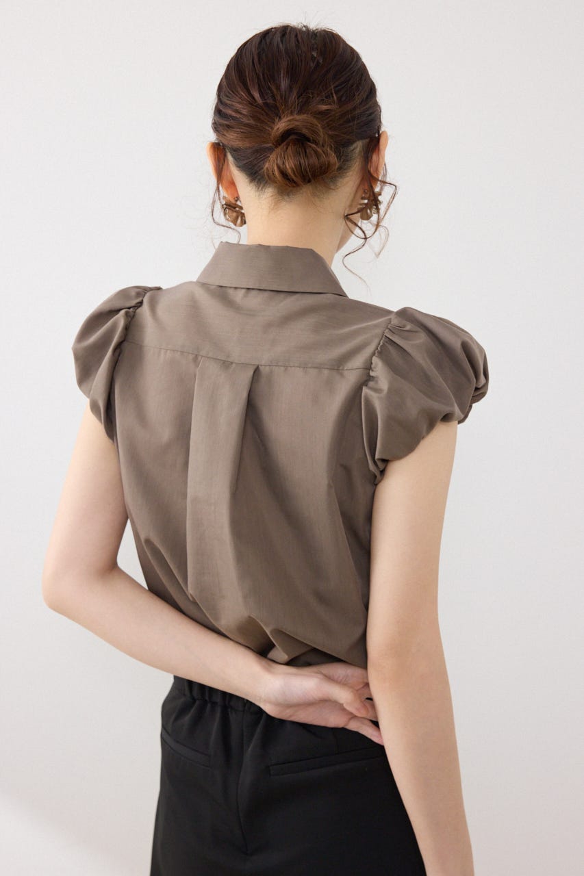 バルーンスリーブポケットブラウス KHA FREE