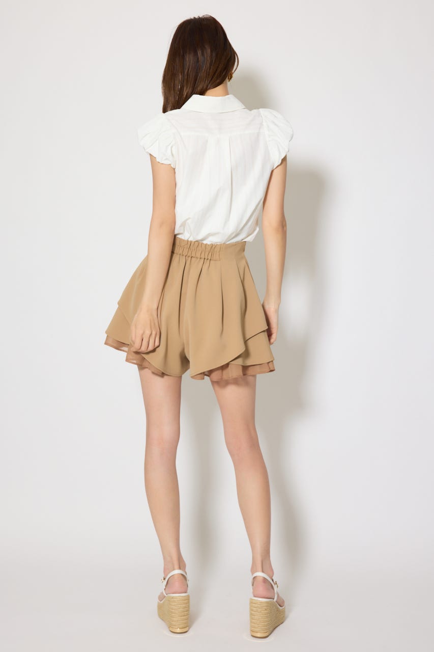 バルーンスリーブポケットブラウス WHT FREE