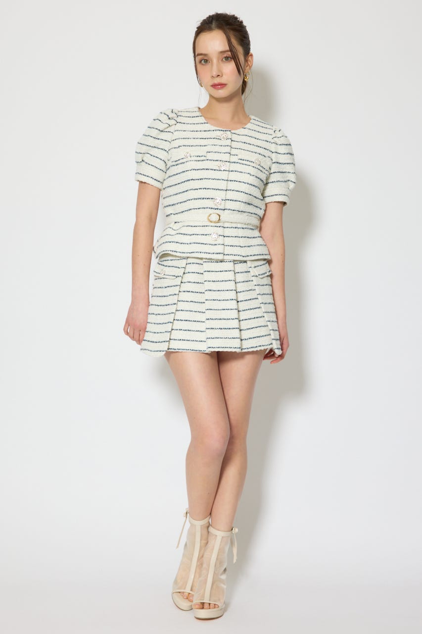 サイドラップツイードスコートショートパンツ Multi_1 XS