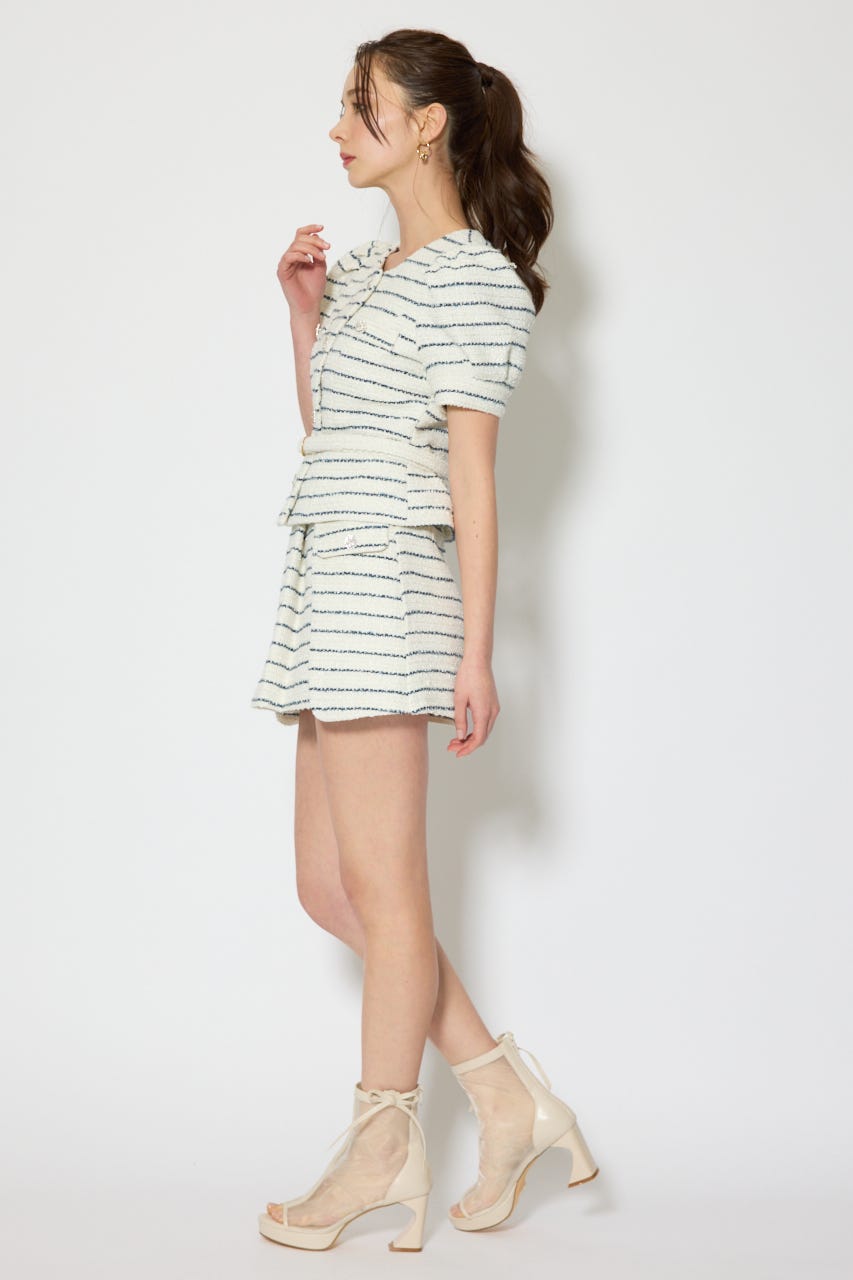 サイドラップツイードスコートショートパンツ Multi_1 XS