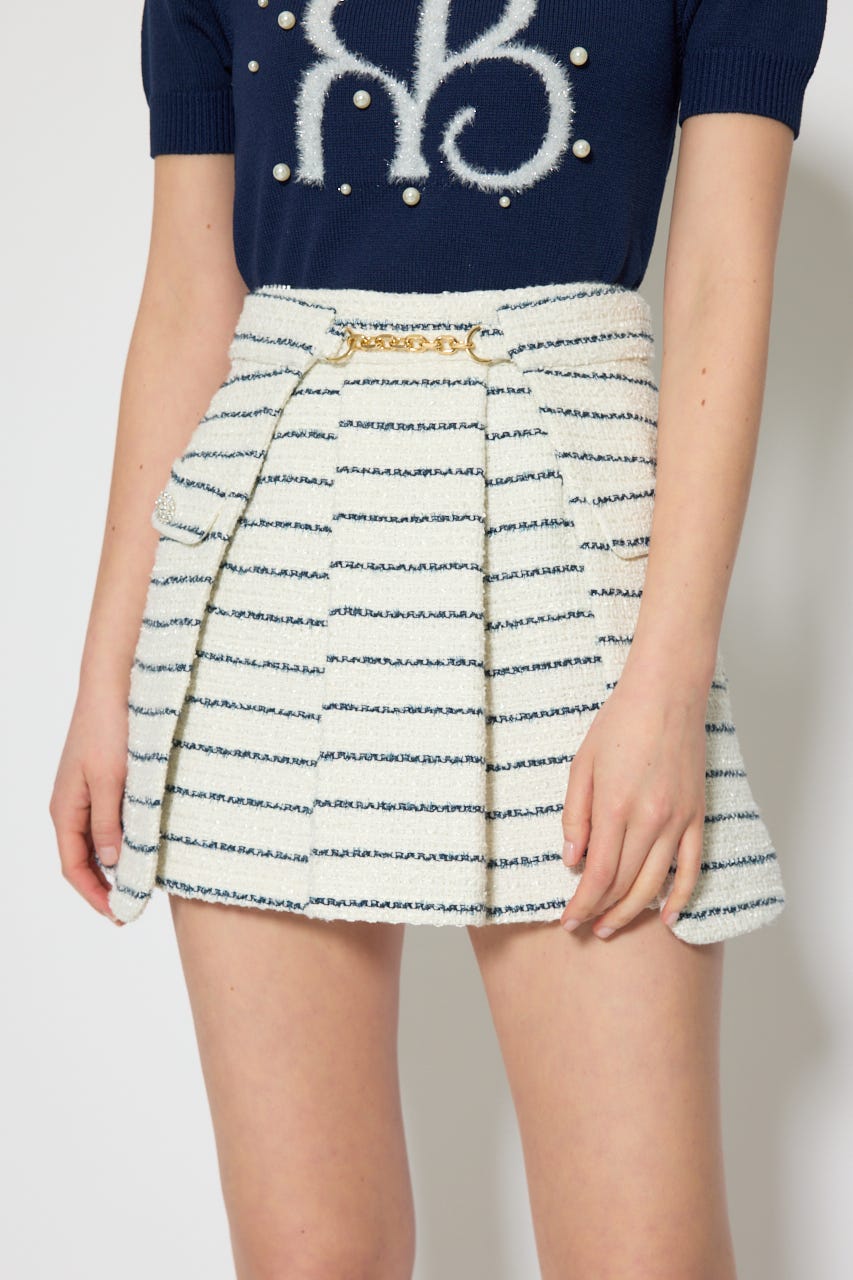 サイドラップツイードスコートショートパンツ Multi_1 XS