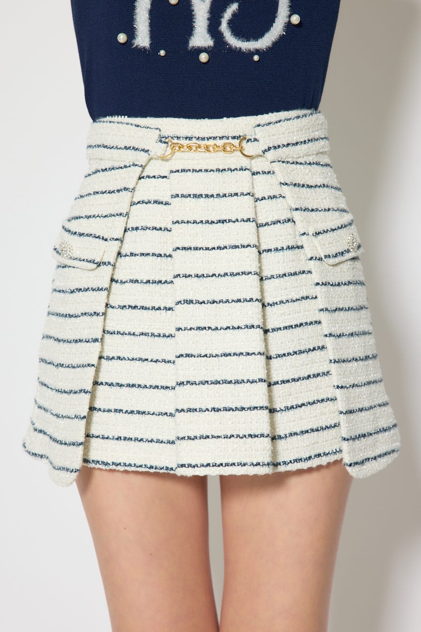 サイドラップツイードスコートショートパンツ Multi_1 XS