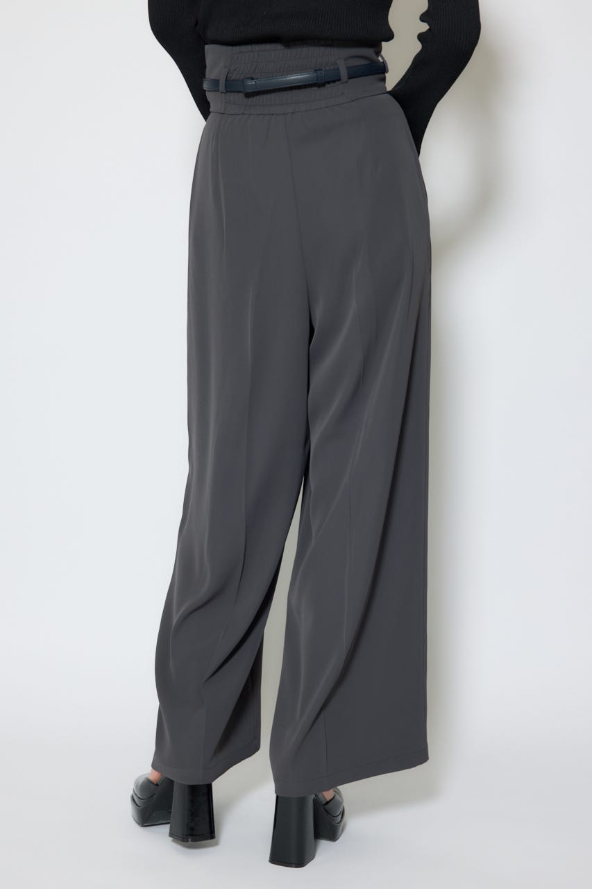 【1/25(日)23:59までSS先行予約会対象アイテム】ベルトポイントハイウエストワイドパンツ T.GRY S