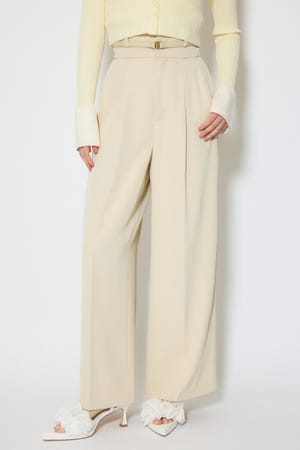 【1/25(日)23:59までSS先行予約会対象アイテム】ベルトポイントハイウエストワイドパンツ