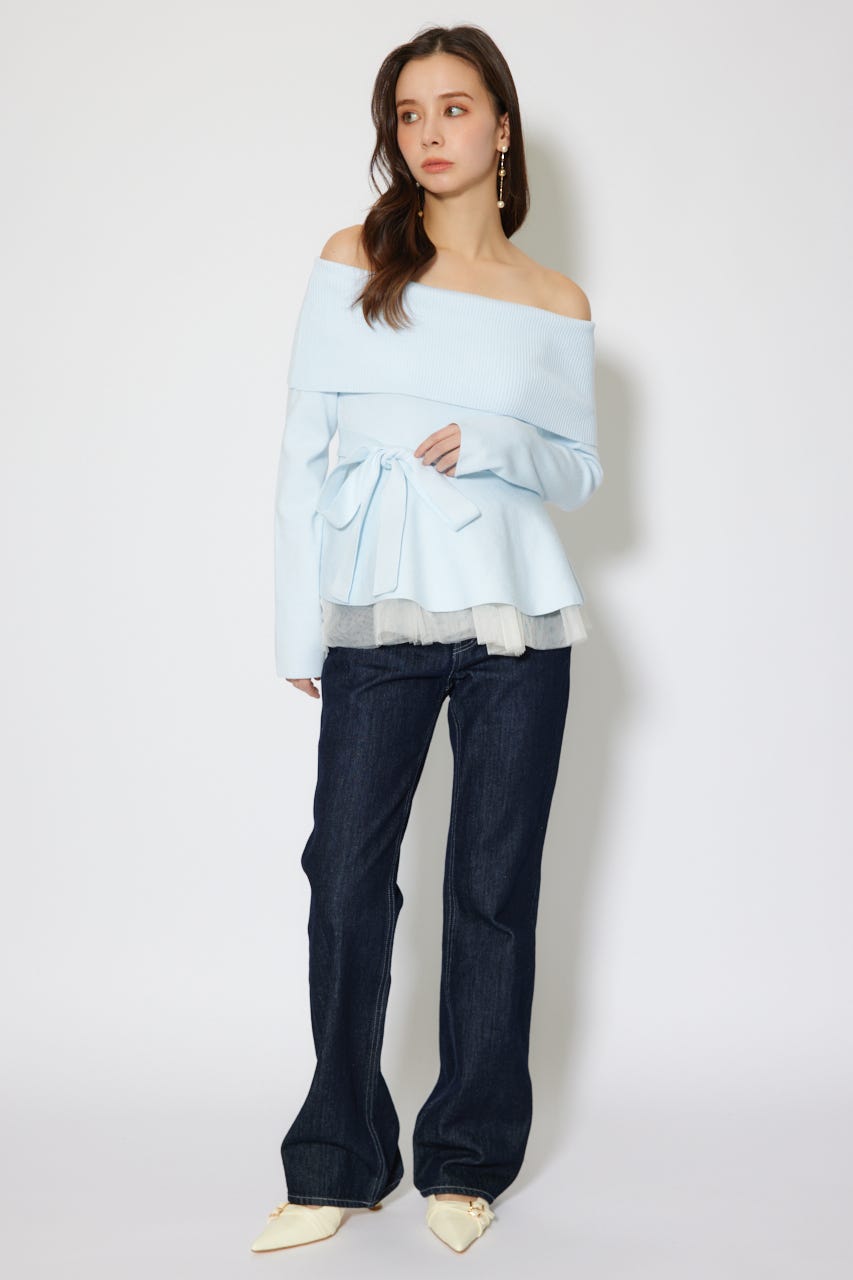 ベルトディテールスリングバックパンプス YEL S