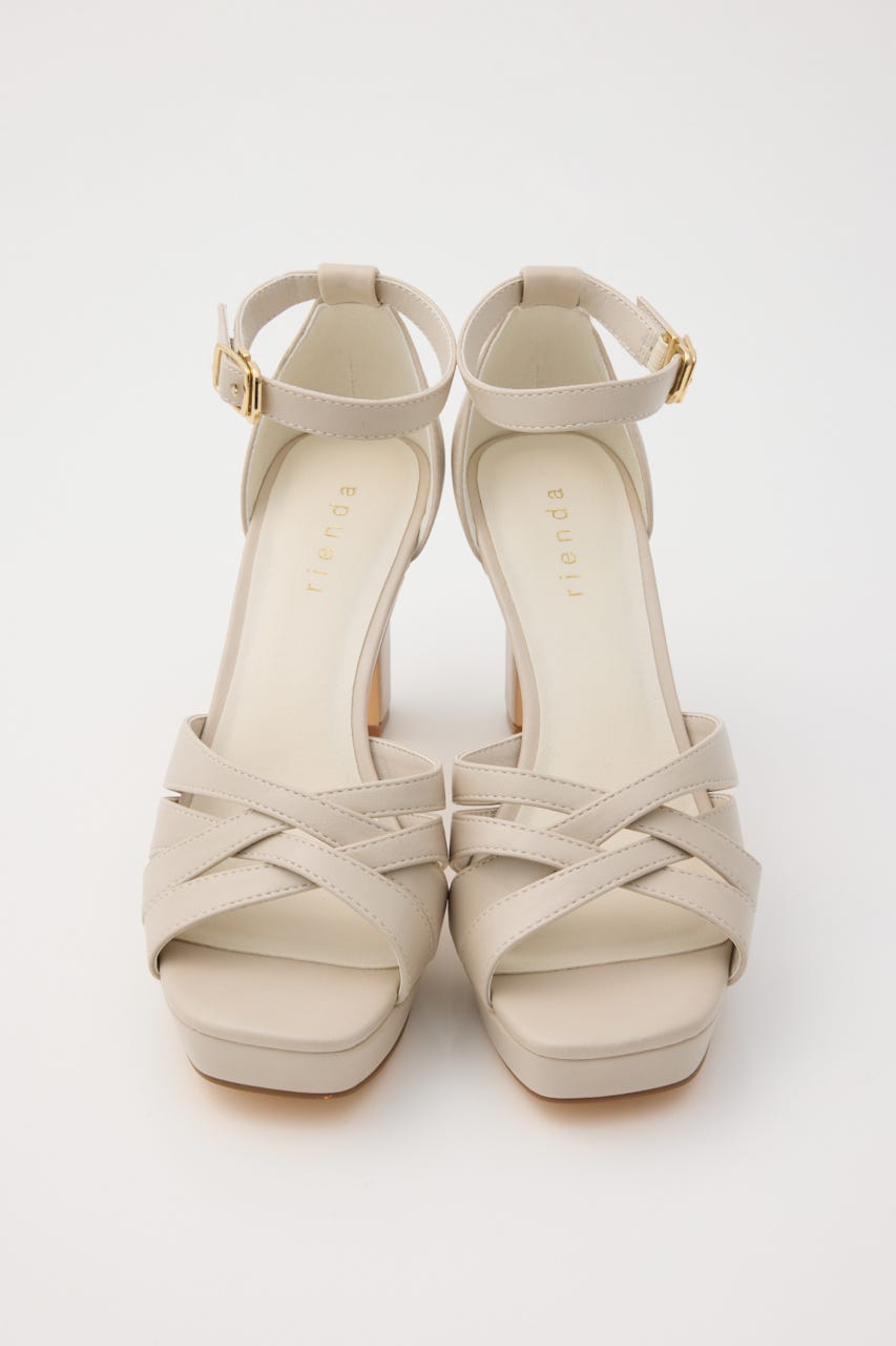 blendクロスサンダル BEG M