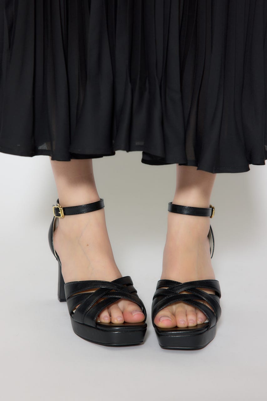 blendクロスサンダル BLK S