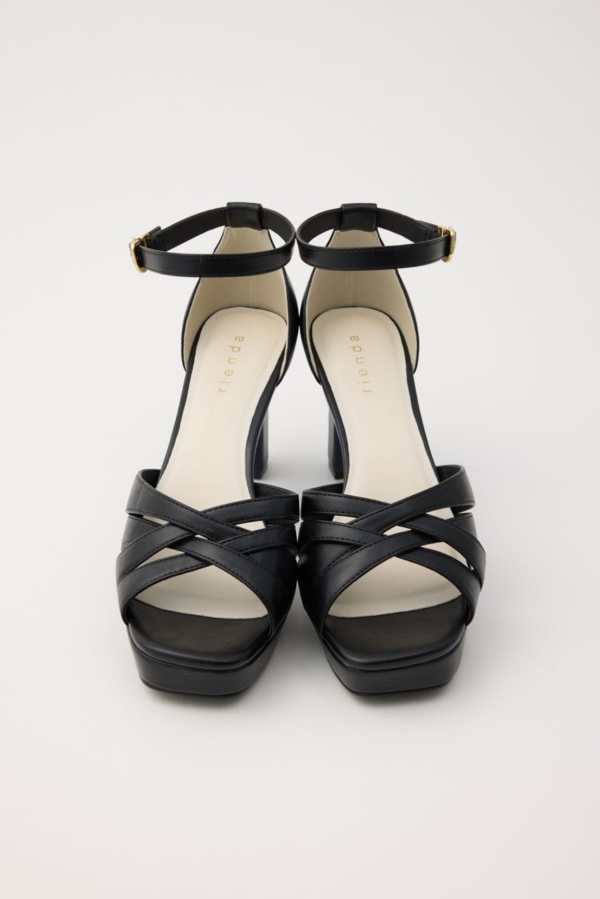 blendクロスサンダル BLK S